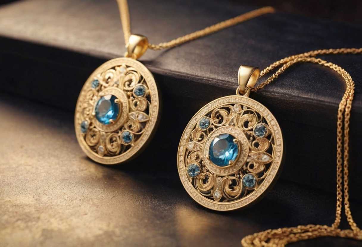 Or et élégance : Pendentifs féminins pour un style incomparable